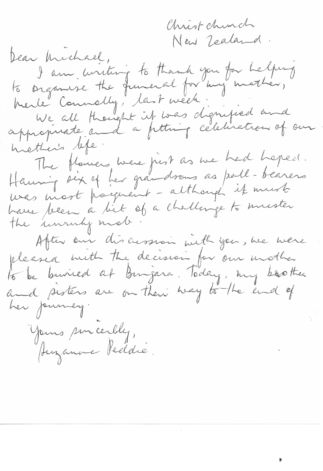 Suzanne Peddie Testimonial
