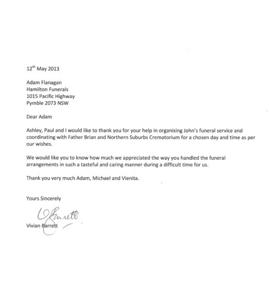 Vivian Barrett Testimonial